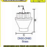 Nozzle air mancur menari Concertration Stainless dan kuningan